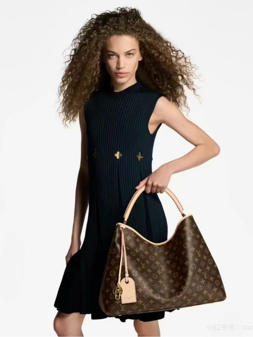 Monogram Canvas Hobo Bag in Brown and Natural Vachetta - Picture 6 of 6